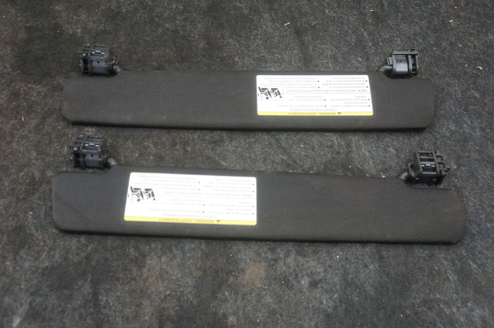 Set 2 Left & Right Windshield Sun Visor W/mirror T2r14473pvj Jaguar F-type 14-23 - Image 6