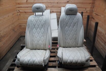 Set Front Rear Seat Console Assembly Leather Heated OEM Bentley Flying Spur 2014