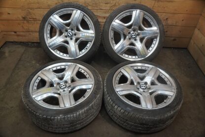 Set 21X9.5" Inch 5 Spoke Wheel Rim Tire 3W0601025DA Bentley Flying Spur 2013+ GT