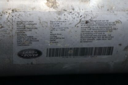 Air Compressor Reservoir Tank Pressure LR050933 Land Range Rover L494 2013-19 - Image 4