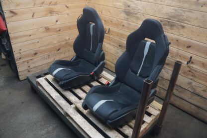 Set of 2 Front Left Right Seat Jet Black & Carbon McLaren 570S 650S 720S - Image 2