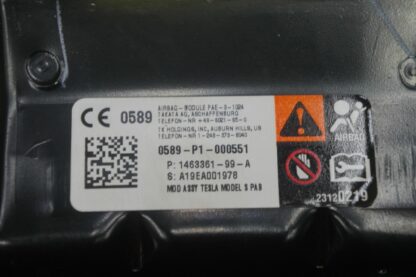 Right Passenger Dash Panel Safety Airbag 1463361-99-A OEM Tesla Model S 2016 - Image 3