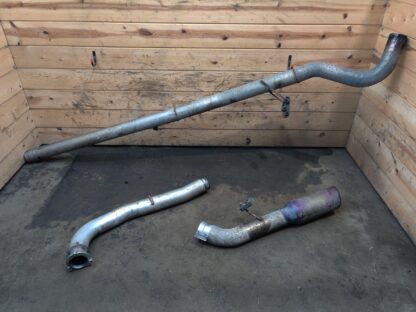 Set 4" Inch Diesel Exhaust Pipe W/ 6" Tip Silverado Sierra 2500 3500 2011-16