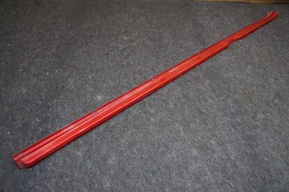 Left Rocker Panel Skirt Scuff Plate Trim Red 1012215-00-F Tesla Model S 2012-20 - Image 2