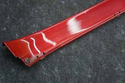 Left Rocker Panel Skirt Scuff Plate Trim Red 1012215-00-F Tesla Model S 2012-20 - Image 6