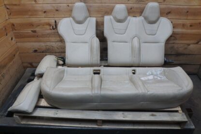 Rear 2nd Row Rear Seat Assembly Tan Leather OEM Tesla Model S 2012-2020 *Note