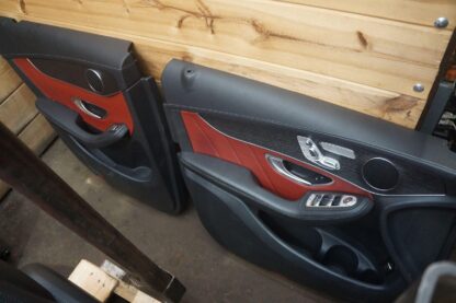 Set Front Rear Seat & Door Trim Red OEM Mercedes Glc43 Glc63 253 2017-23 *NOTE* - Image 3