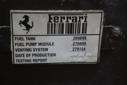 Gasoline Gas Fuel Tank Assembly 269699 OEM Ferrari California T 2015 - Image 4