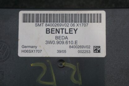 Rear Trunk Lid Release Module 3W0909610 Bentley Continental Flying Spur 2006-12 - Image 2