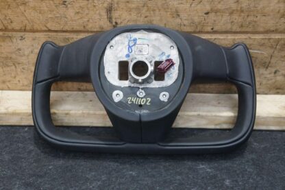 Driver Flat Bottom Yoke Steering Wheel 1622612-00-H Tesla Model S Plaid 2021-23 - Image 12